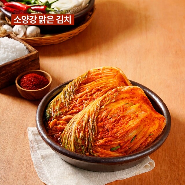 윤서식품,[소양강 맑은 김치] 국내산 배추 포기 보쌈 김장 김치 주문 강원도 1kg 3kg 5kg 10kg