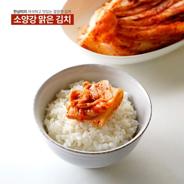 윤서식품,[소양강 맑은 김치] 국내산 배추 포기 보쌈 김장 김치 주문 강원도 1kg 3kg 5kg 10kg