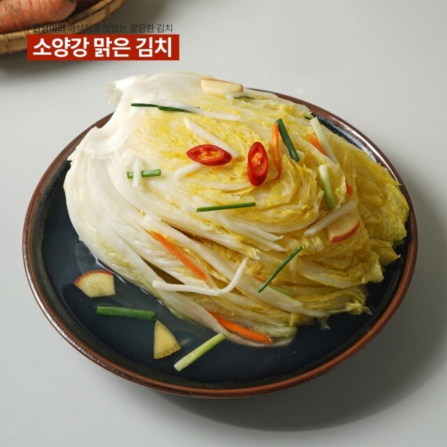 윤서식품,강원도 김치 소양강 맑은 김치 백김치 3kg,5kg,10kg