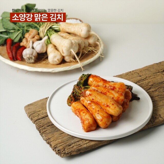 윤서식품,강원도 김치 소양강 맑은 김치 총각김치 500g,3kg,5kg,10kg